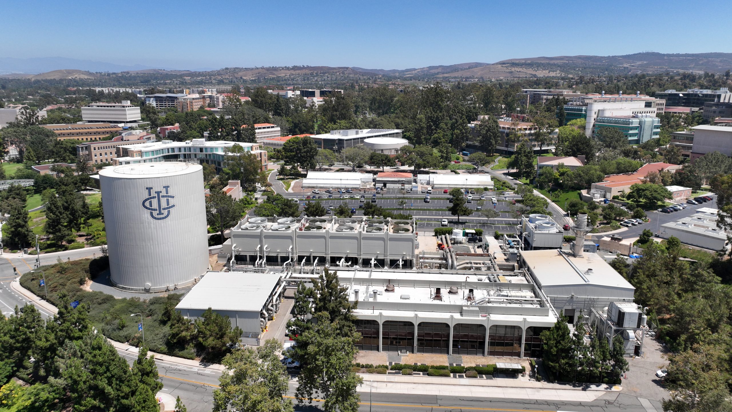 aerial view of uci