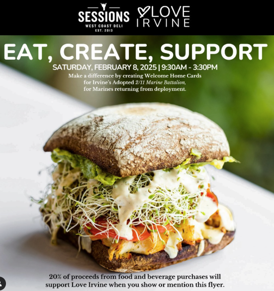 Love Irvine event at Sessions West Coast Deli